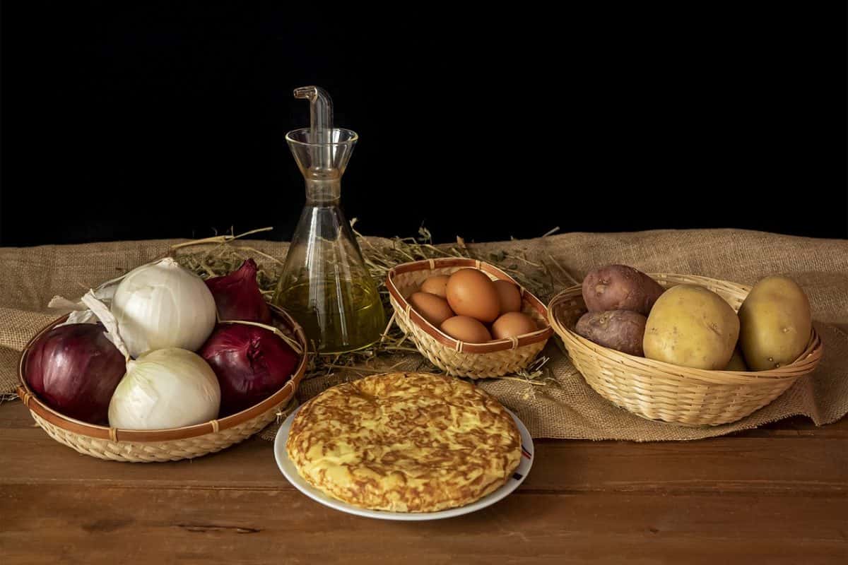 tortilla de espinacas y queso